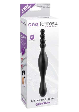 Plug/kulki-FUN FLEX ANAL TEAZER BLACK - Koraliki analne