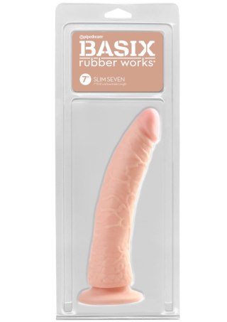 Slim 7 Inch with Suction Cup Light skin tone - Realistyczne dildo na przyssawce