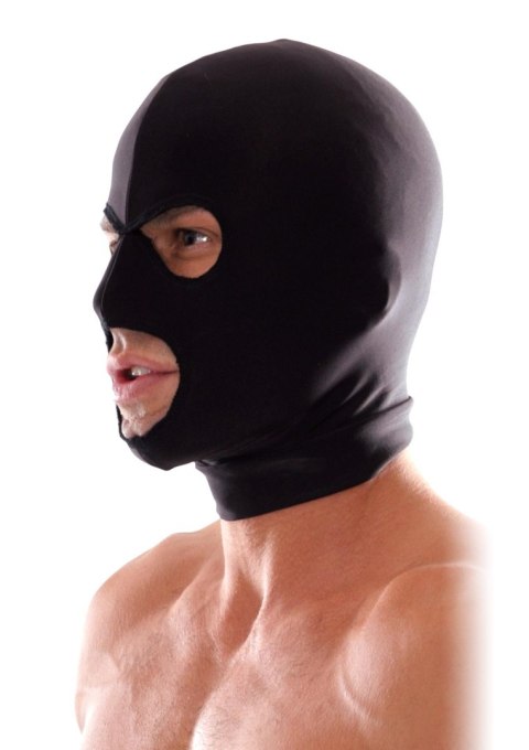 Spandex 3 Hole Hood Black