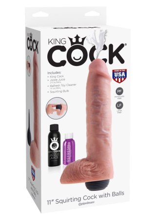 Squirting Cock 11 Inch Light skin tone - Realistyczne dildo z wytryskiem