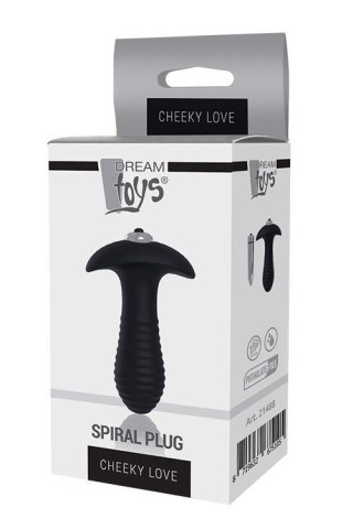 CHEEKY LOVE SINGLE SPEED SPIRAL PLUG - Wibrujący korek analny