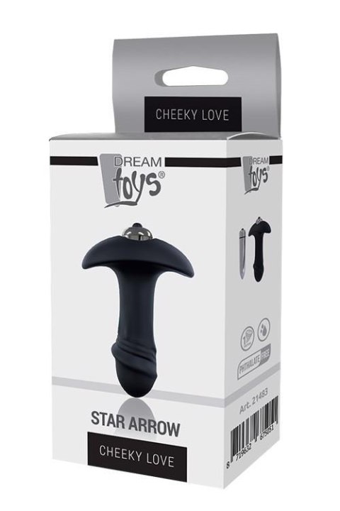 CHEEKY LOVE SINGLE SPEED STAR ARROW PLUG - Wibrujący korek analny