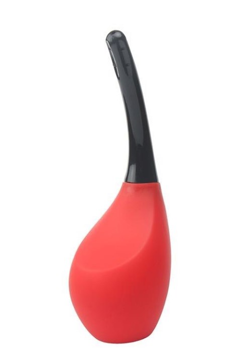 MENZSTUFF 9 HOLE ANAL DOUCHE RED/BLACK - Gruszka do lewatywy