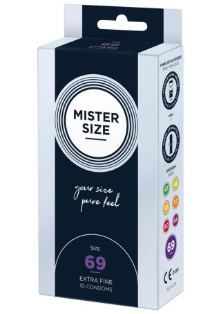 MISTER SIZE 69mm Condoms 10pcs Natural - prezerwatywy