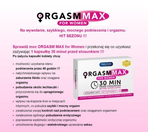 OrgasmMax for Women-2 kapsułki