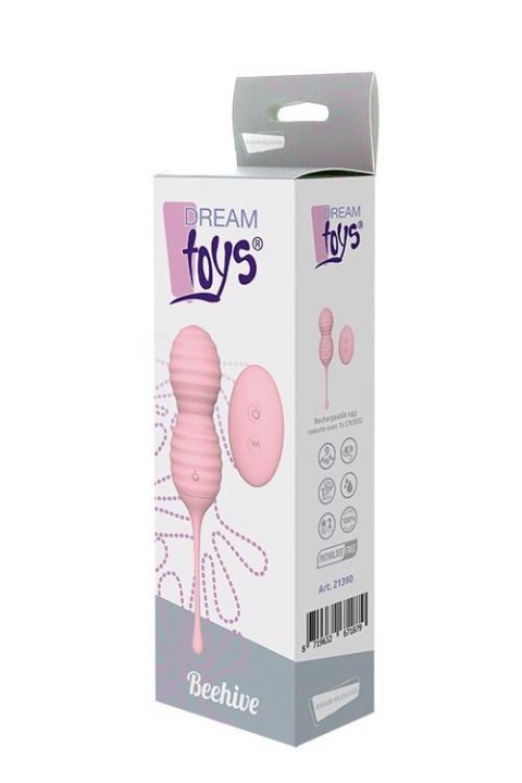 PLEASURE BALLS&EGGS BEEHIVE PINK - wibrator jajeczko