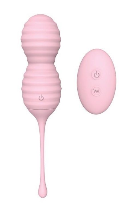 PLEASURE BALLS&EGGS BEEHIVE PINK - wibrator jajeczko