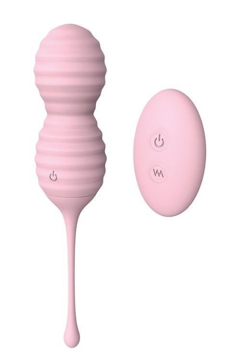 PLEASURE BALLS&EGGS BEEHIVE PINK - wibrator jajeczko