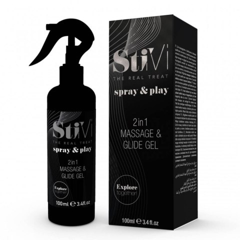 StiVi Spray&Play-Massage &Glide Gel 2in1 100ml - Żel do masażu