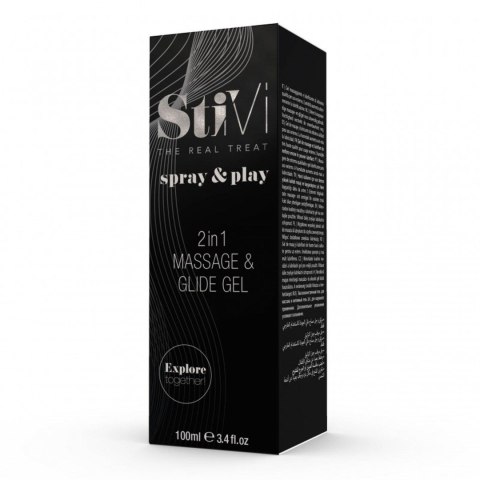 StiVi Spray&Play-Massage &Glide Gel 2in1 100ml - Żel do masażu