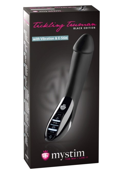 Tickling Truman Estim Vibe Black - wibrator punktu G