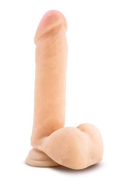 AU NATUREL 8INCH SENSA FEEL DILDO BEIGE - Realistyczne dildo na przyssawce