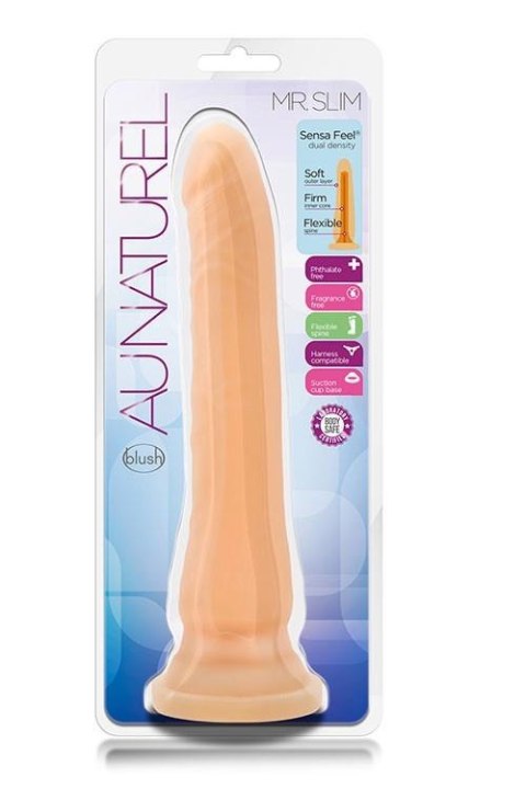 AU NATUREL MR. SLIM BEIGE - Realistyczne dildo na przyssawce