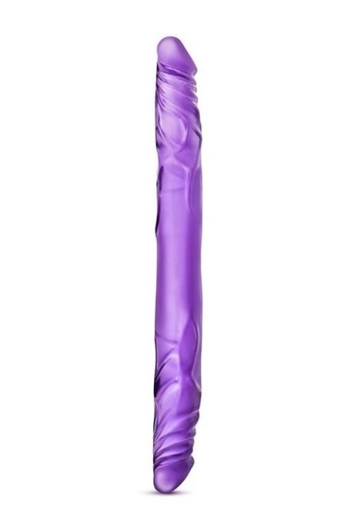 B YOURS 14INCH DOUBLE DILDO PURPLE - podwójne dildo