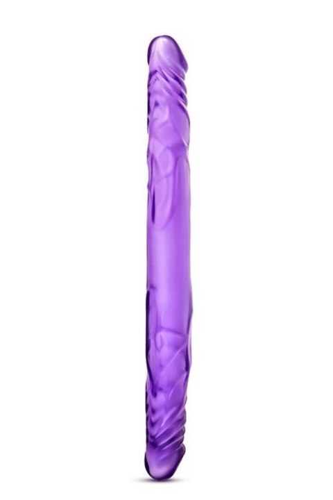 B YOURS 14INCH DOUBLE DILDO PURPLE - podwójne dildo