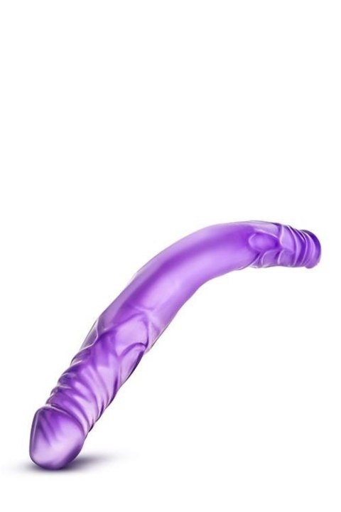 B YOURS 14INCH DOUBLE DILDO PURPLE - podwójne dildo