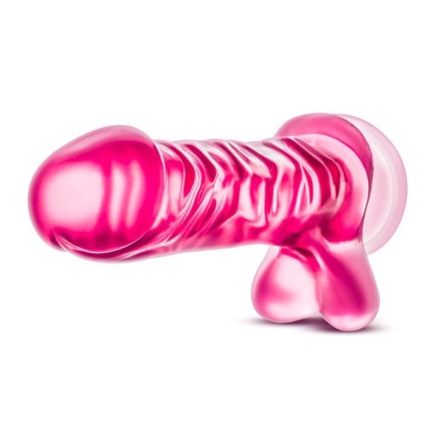 B YOURS BASIC 8 PINK - Dildo z przyssawką