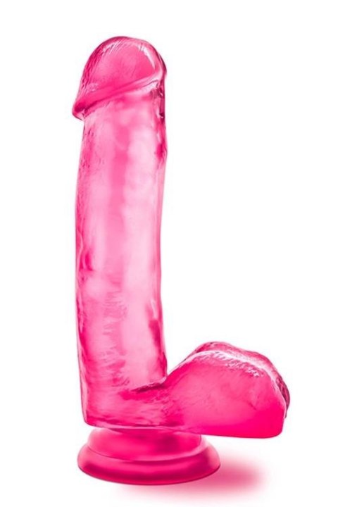 B YOURS SWEET N HARD 1 PINK - Dildo z przyssawką