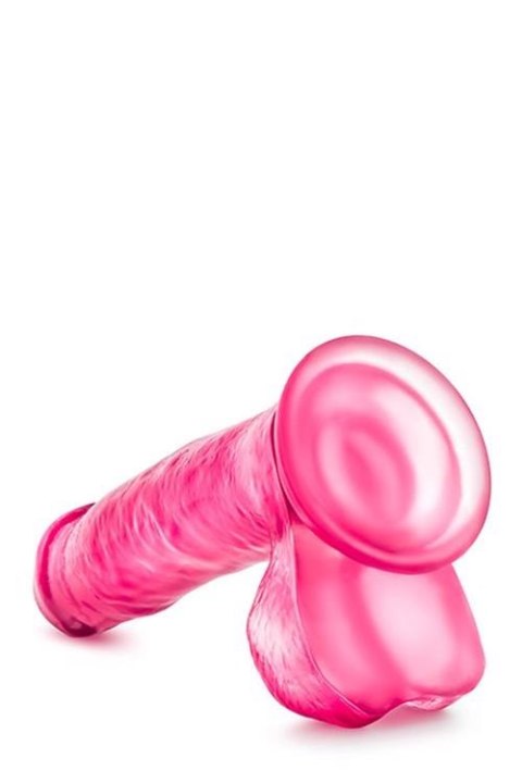 B YOURS SWEET N HARD 1 PINK - Dildo z przyssawką