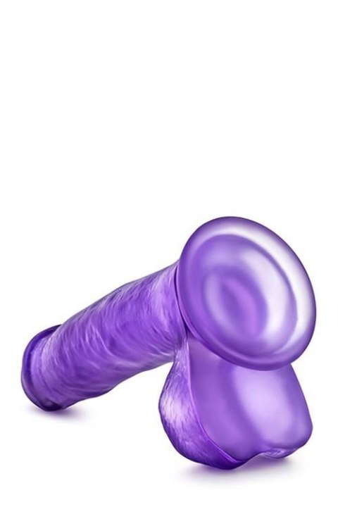 B YOURS SWEET N HARD 1 PURPLE - Dildo z przyssawką