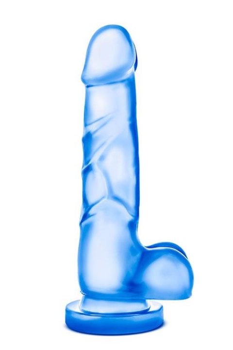 B YOURS SWEET N HARD 4 BLUE - Dildo z przyssawką