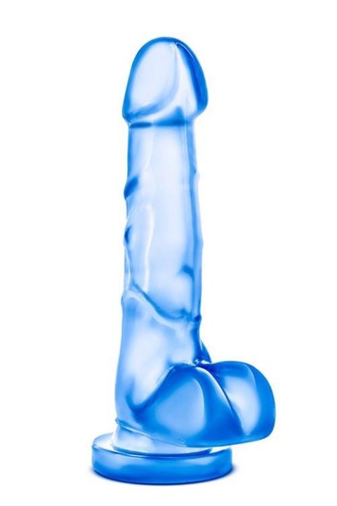 B YOURS SWEET N HARD 4 BLUE - Dildo z przyssawką