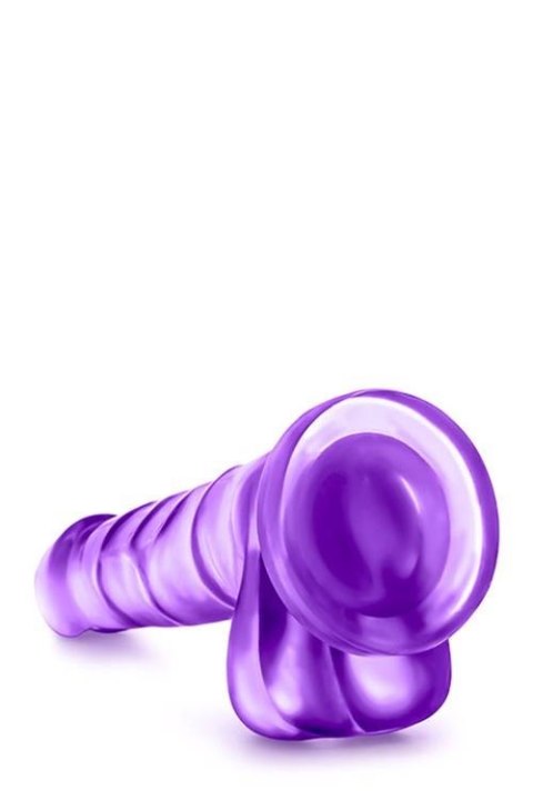 B YOURS SWEET N HARD 4 PURPLE - Dildo z przyssawką