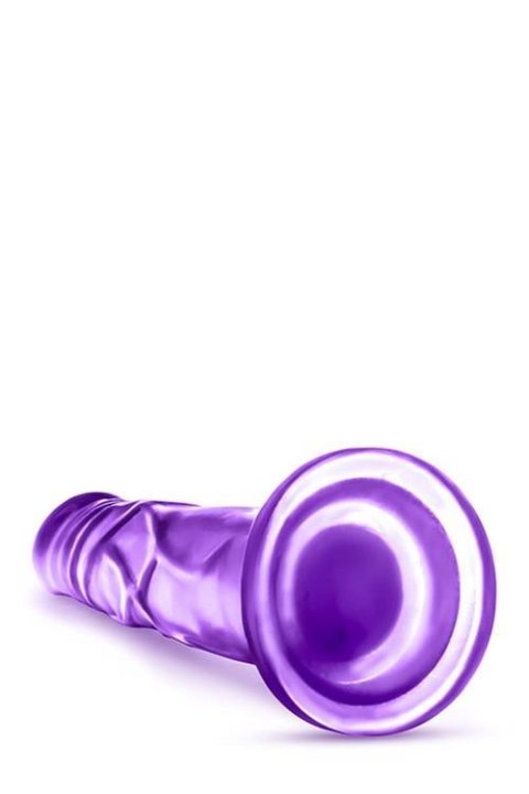 B YOURS SWEET N HARD 5 PURPLE - Dildo z przyssawką