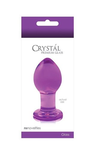 CRYSTAL MEDIUM PURPLE - Szklany korek analny