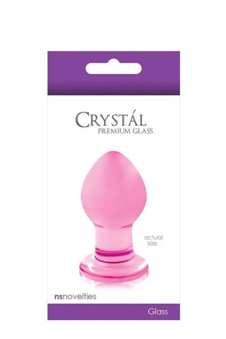 CRYSTAL SMALL PINK - Szklany korek analny