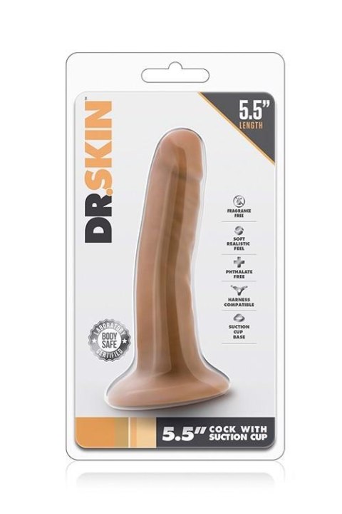 DR. SKIN 5.5INCH COCK WITH SUCTION CUP - Realistyczne dildo cyberskóra