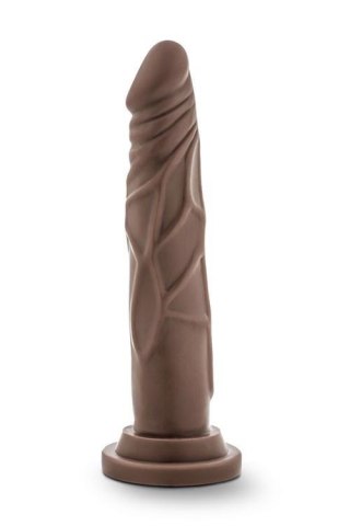 DR. SKIN REALISTIC COCK 7.5 CHOCOLATE - Czarne dildo na przyssawce