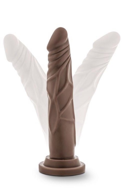 DR. SKIN REALISTIC COCK 7.5 CHOCOLATE - Czarne dildo na przyssawce