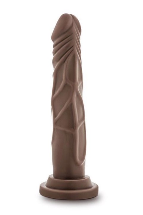 DR. SKIN REALISTIC COCK 7.5 CHOCOLATE - Czarne dildo na przyssawce