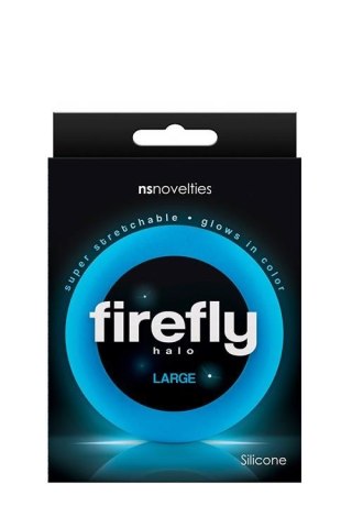 FIREFLY HALO LARGE BLUE - pierścień erekcyjny