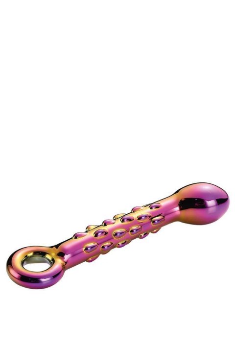 GLAMOUR GLASS RIBBED G-SPOT DILDO - Szklane dildo