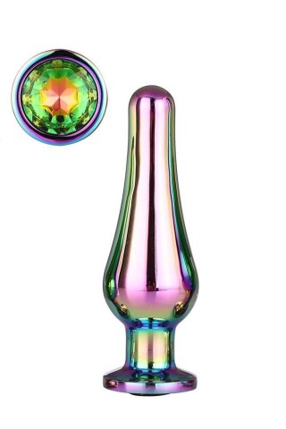 GLEAMING LOVE COLOURED PLEASURE PLUG M - Metalowy korek analny