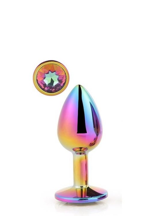 GLEAMING LOVE MULTICOLOUR PLUG MEDIUM - Metalowy korek analny