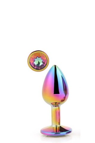 GLEAMING LOVE MULTICOLOUR PLUG SMALL - Metalowy korek analny