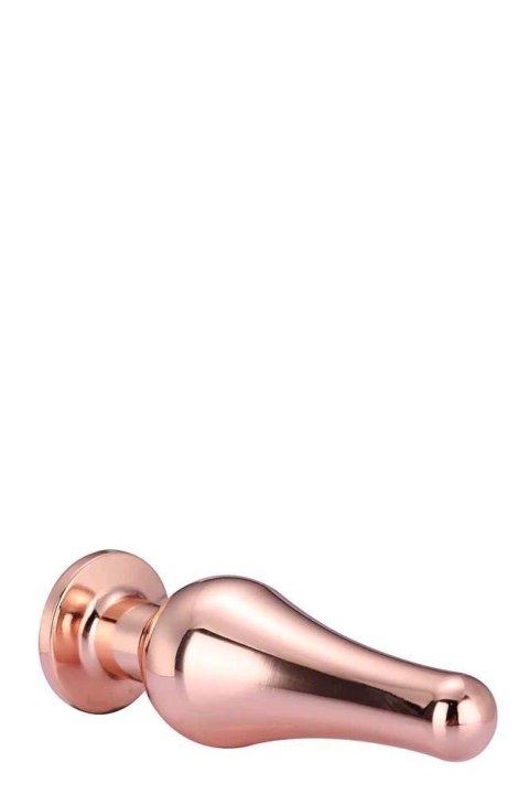 GLEAMING LOVE ROSE GOLD PLEASURE PLUG S - Metalowy korek analny