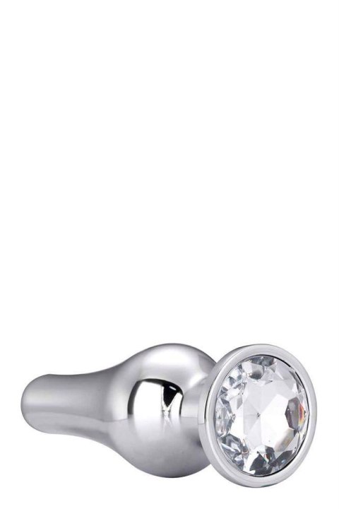 GLEAMING LOVE SILVER PLEASURE PLUG M - Metalowy korek analny