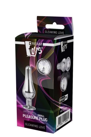 GLEAMING LOVE SILVER PLEASURE PLUG S - Metalowy korek analny