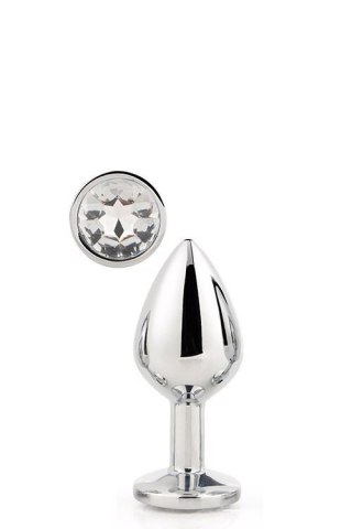 GLEAMING LOVE SILVER PLUG SMALL - Metalowy korek analny