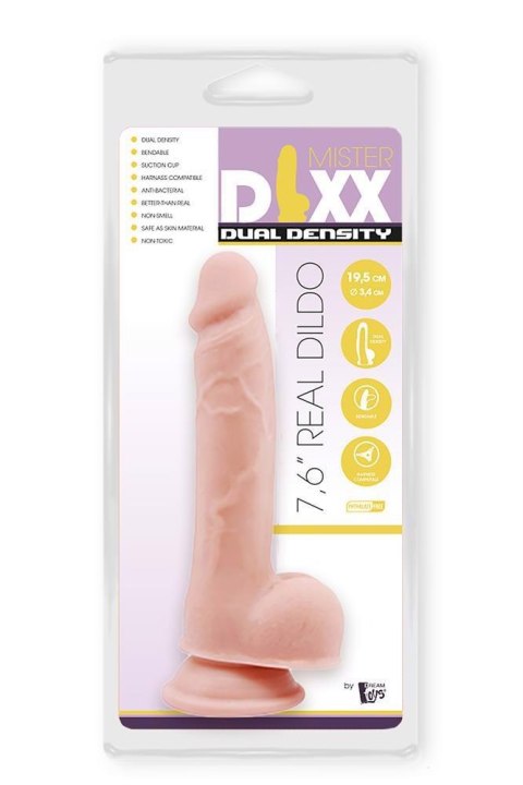 MR. DIXX 7.6INCH DUAL DENSITY DILDO - Realistyczne dildo cyberskóra