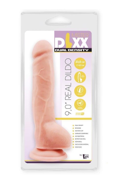 MR. DIXX 9INCH DUAL DENSITY DILDO - Realistyczne dildo cyberskóra