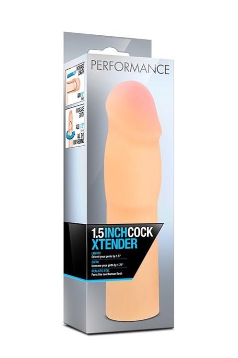 PERFORMANCE 1.5INCH COCK XTENDER BEIGE - Nakładka na penisa