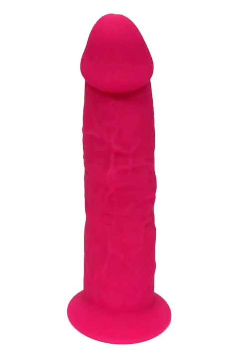 REAL LOVE DILDO 7.5INCH FUCHSIA - Realistyczne dildo na przyssawce