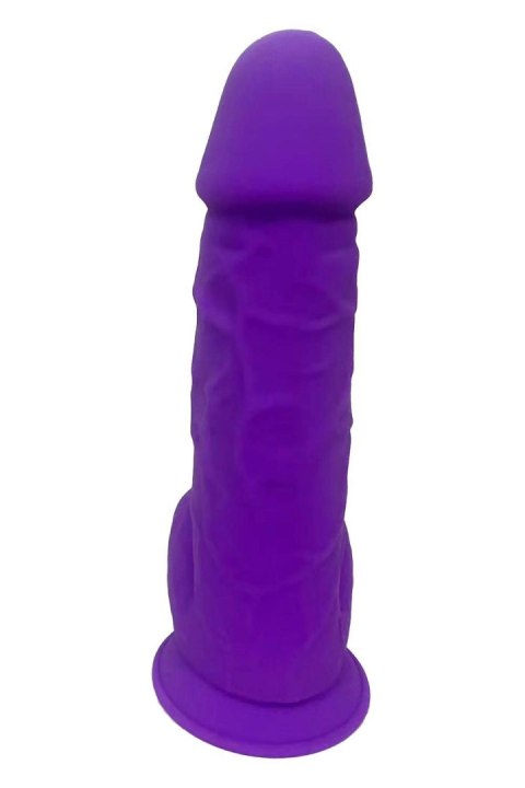 REAL LOVE DILDO WITH BALLS 8.5INCH PURPLE - Realistyczne dildo na przyssawce