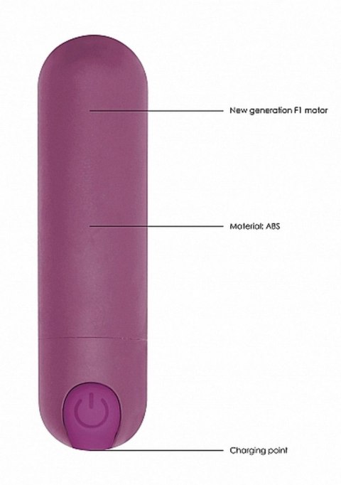 10 Speed Rechargeable Bullet - Purple