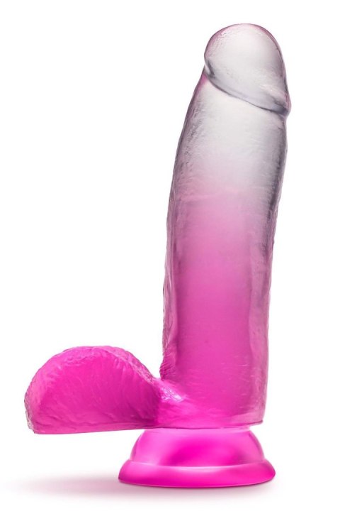 B YOURS SUGAR MAGNOLIA 7 INCH DILDO FUCHSIA - Dildo z przyssawką